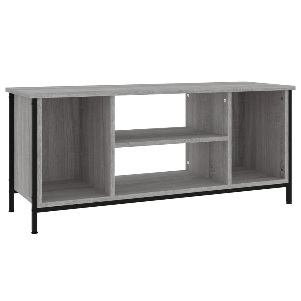 Tv-meubel 102x35x45 cm bewerkt hout grijs sonoma eikenkleurig is nu te koop bij PeponiXL, paradijselijk wonen!