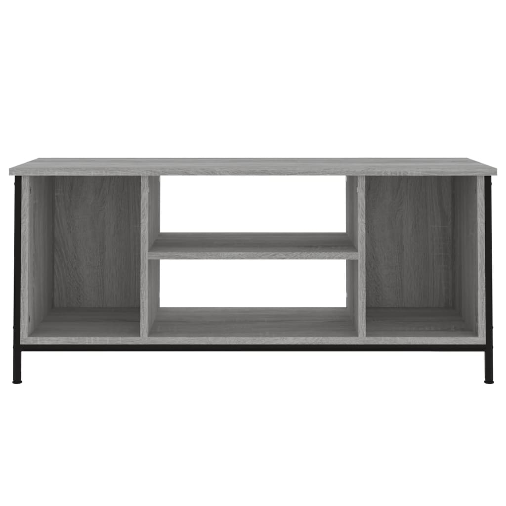 Tv-meubel 102x35x45 cm bewerkt hout grijs sonoma eikenkleurig is nu te koop bij PeponiXL, paradijselijk wonen!