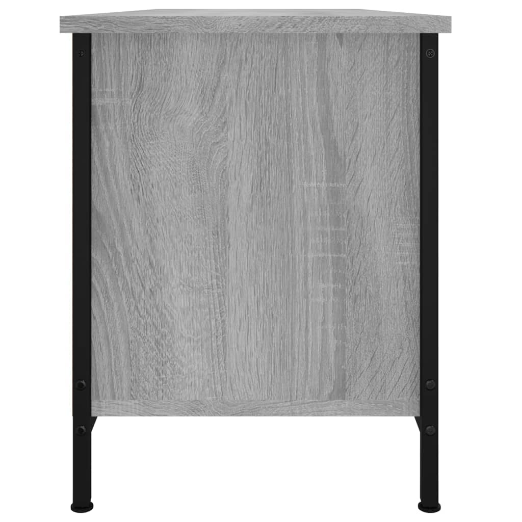 Tv-meubel 102x35x45 cm bewerkt hout grijs sonoma eikenkleurig is nu te koop bij PeponiXL, paradijselijk wonen!