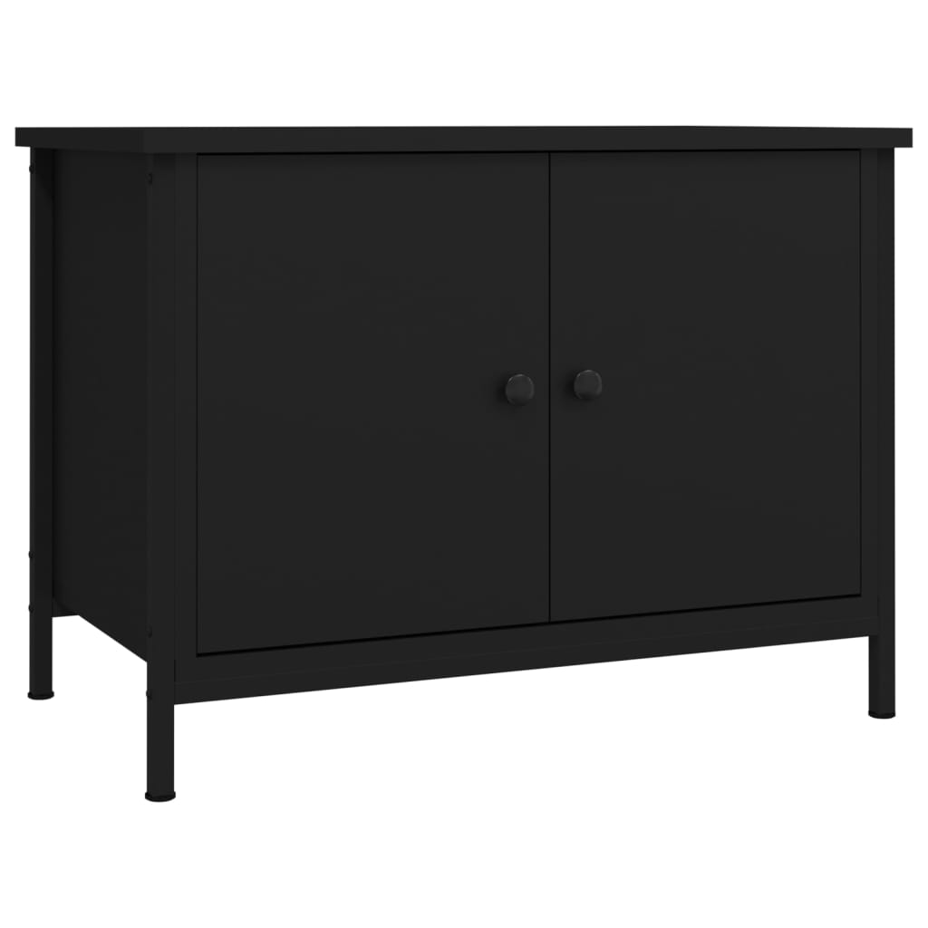 Tv-meubel met deuren 60x35x45 cm bewerkt hout is nu te koop bij PeponiXL, paradijselijk wonen!