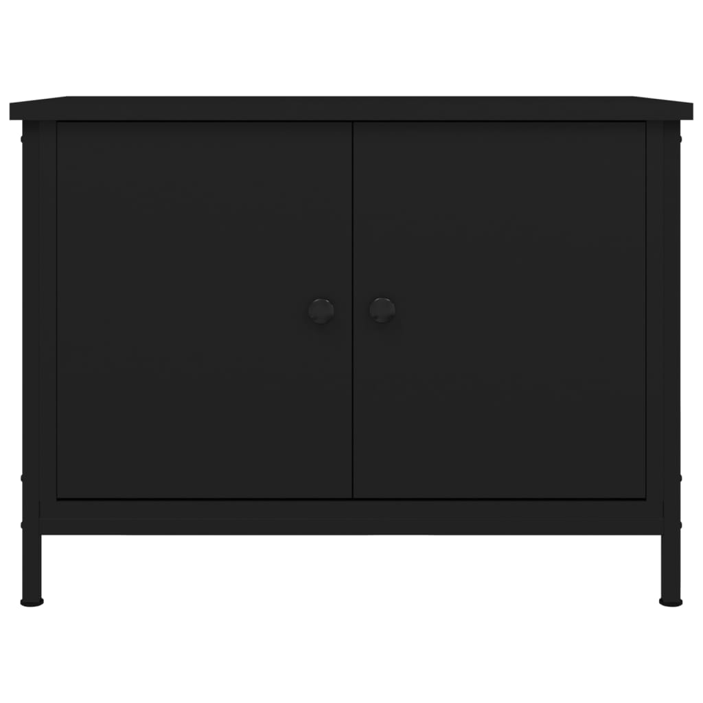 Tv-meubel met deuren 60x35x45 cm bewerkt hout is nu te koop bij PeponiXL, paradijselijk wonen!