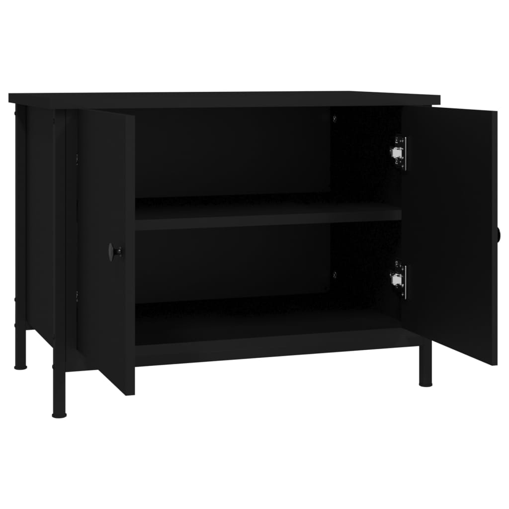 Tv-meubel met deuren 60x35x45 cm bewerkt hout is nu te koop bij PeponiXL, paradijselijk wonen!