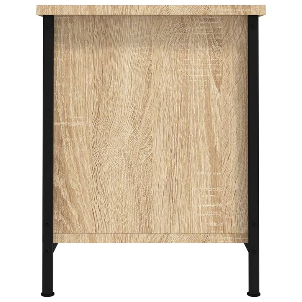 Tv-meubel met deuren Sonoma eiken 60x35x45 cm bewerkt hout is nu te koop bij PeponiXL, paradijselijk wonen!