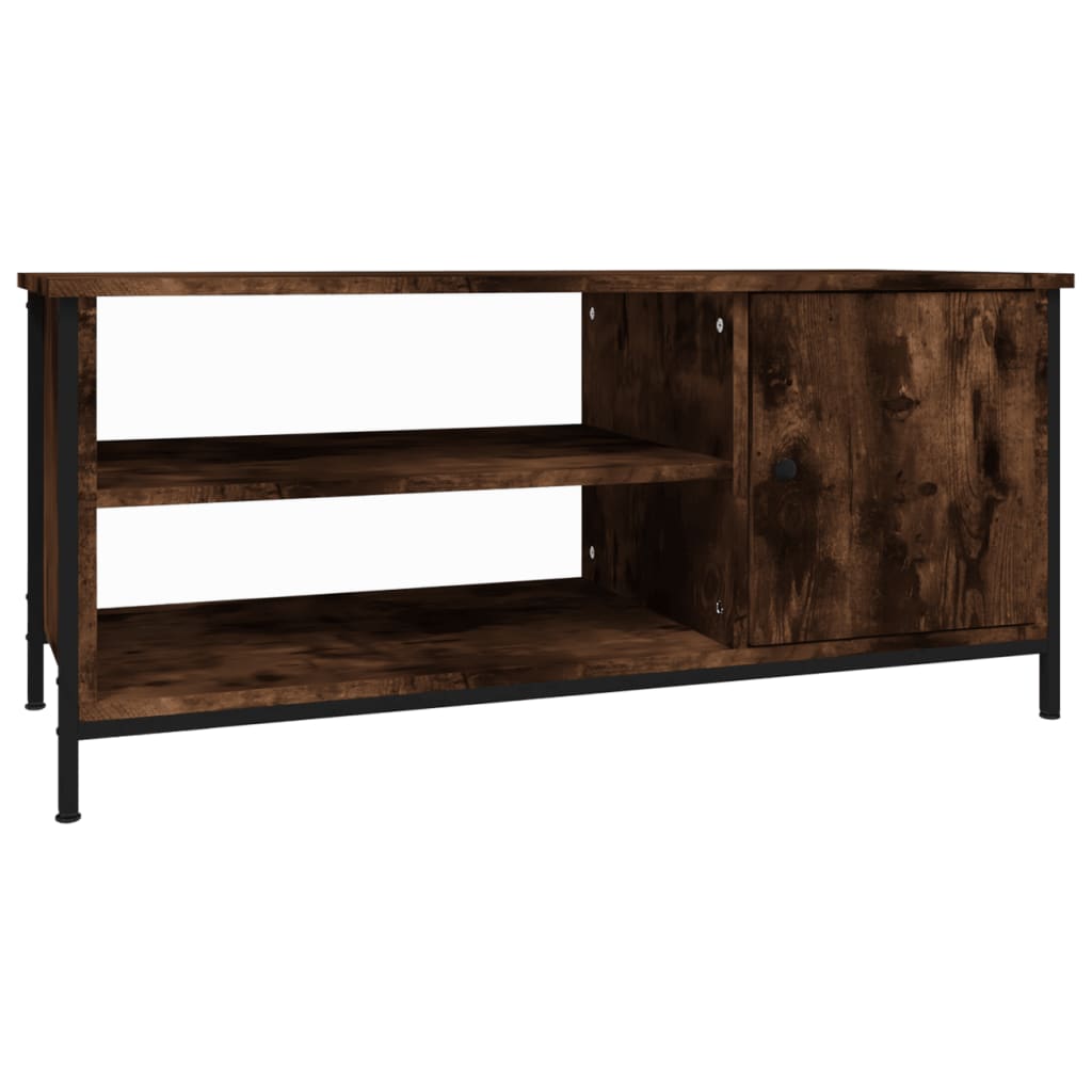 Tv-meubel 100x40x45 cm bewerkt hout gerookt eikenkleurig is nu te koop bij PeponiXL, paradijselijk wonen!