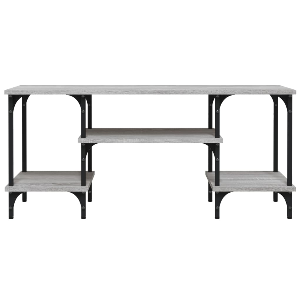 Tv-meubel 102x35x45,5 cm bewerkt hout grijs sonoma eikenkleurig is nu te koop bij PeponiXL, paradijselijk wonen!