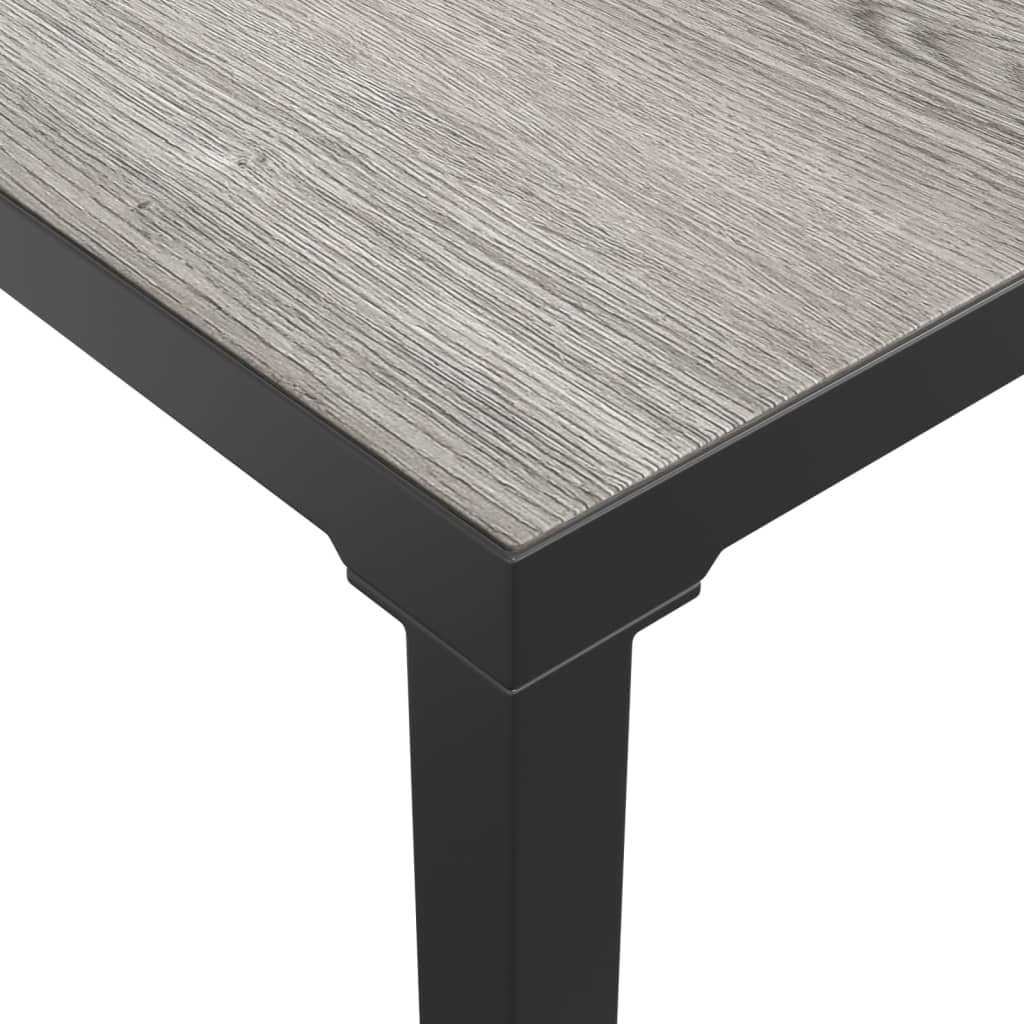 Salontafel tuin 55x55x31 cm DPC en staal grijs is nu te koop bij PeponiXL, paradijselijk wonen!