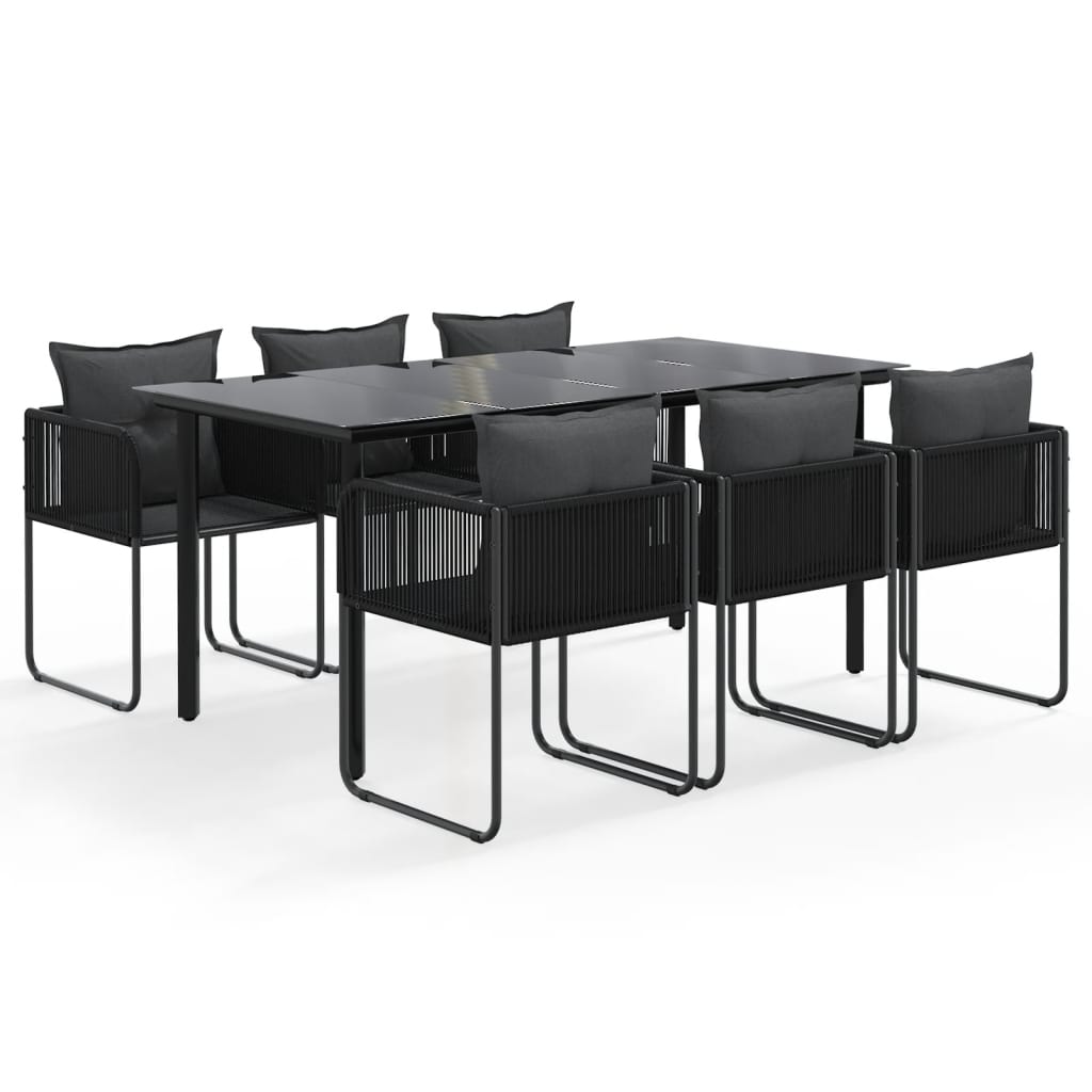 7-delige Tuinset zwart is nu te koop bij PeponiXL, paradijselijk wonen!