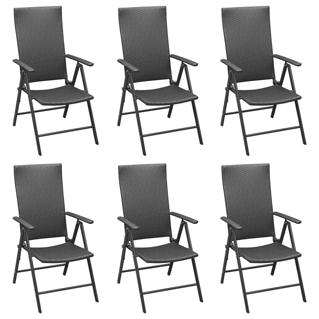 7-delige Tuinset poly rattan zwart is nu te koop bij PeponiXL, paradijselijk wonen!