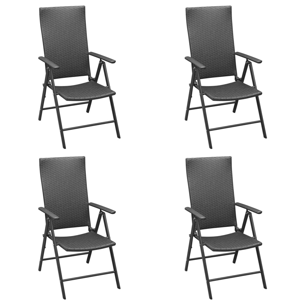 5-delige Tuinset poly rattan zwart is nu te koop bij PeponiXL, paradijselijk wonen!