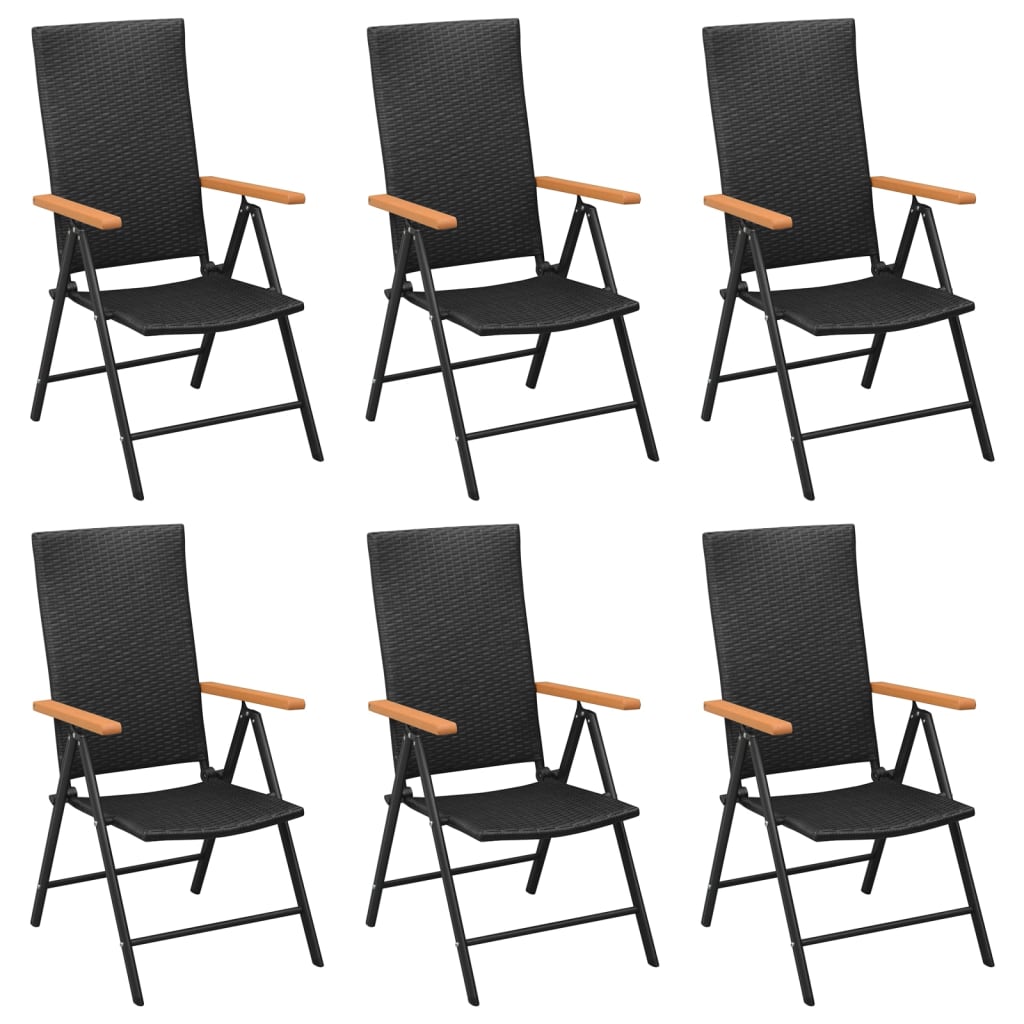 7-delige Tuinset poly rattan zwart en bruin is nu te koop bij PeponiXL, paradijselijk wonen!