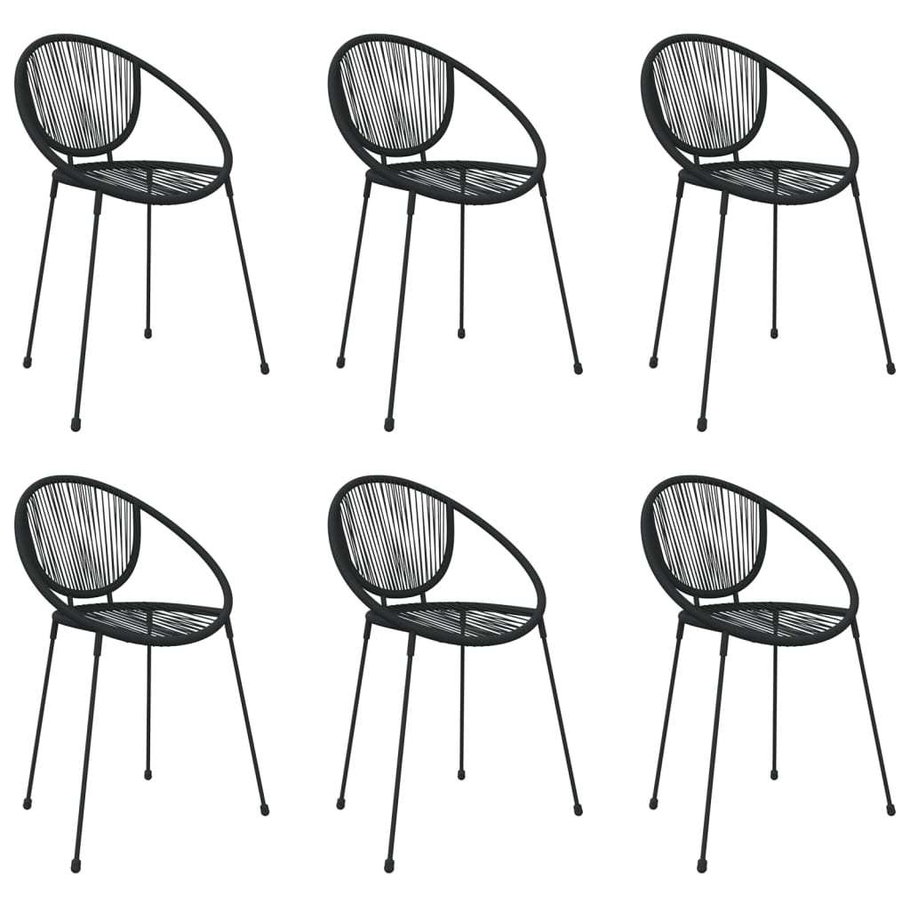 7-delige Tuinset PVC-rattan zwart is nu te koop bij PeponiXL, paradijselijk wonen!