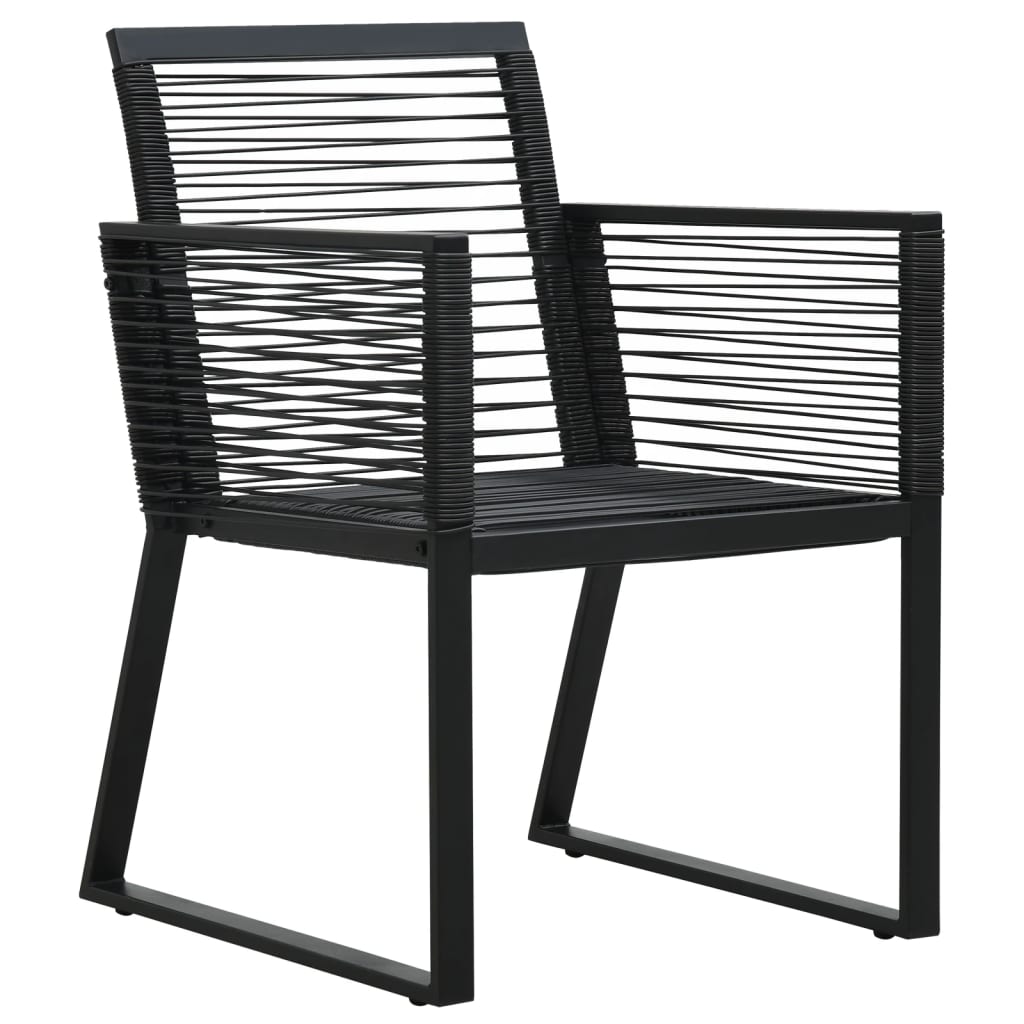 5-delige Tuinset PVC-rattan zwart is nu te koop bij PeponiXL, paradijselijk wonen!