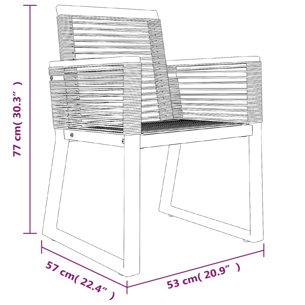 5-delige Tuinset PVC-rattan zwart is nu te koop bij PeponiXL, paradijselijk wonen!