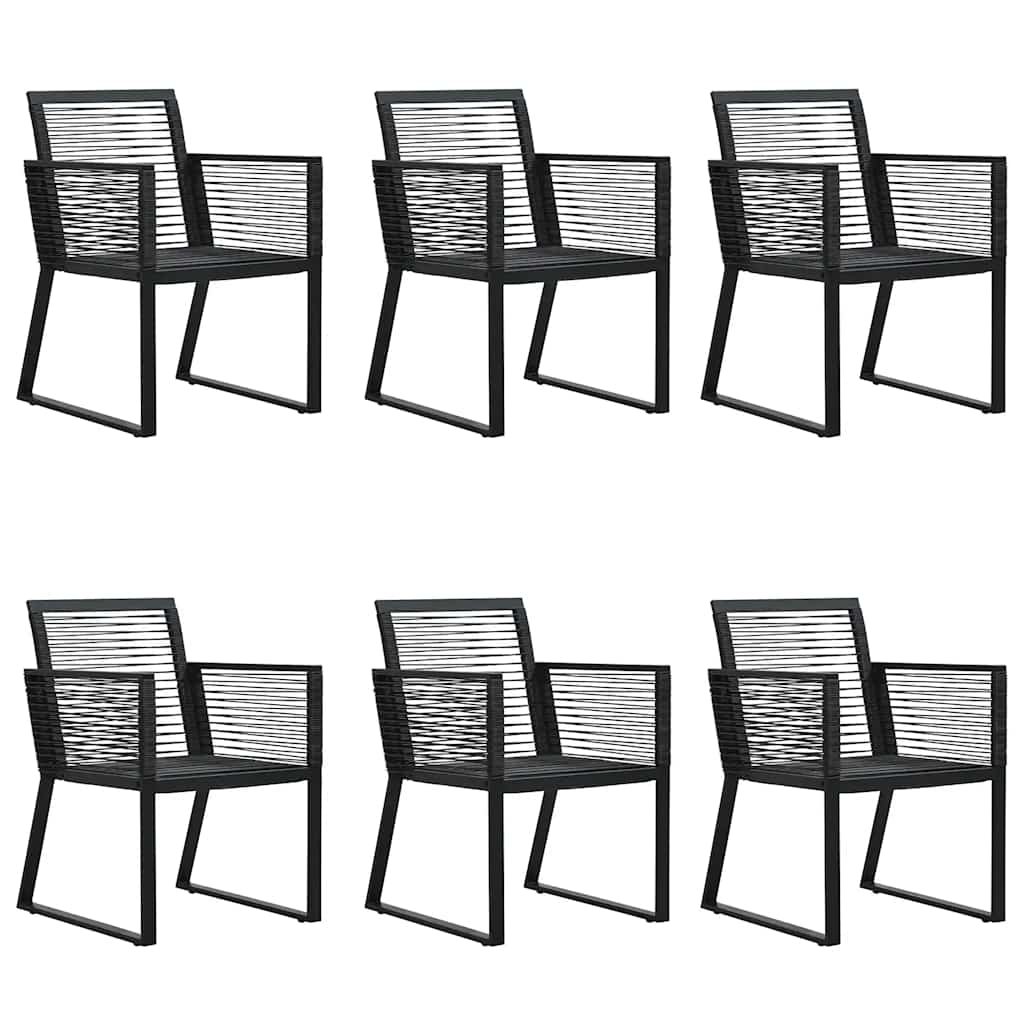 7-delige Tuinset PVC-rattan zwart is nu te koop bij PeponiXL, paradijselijk wonen!