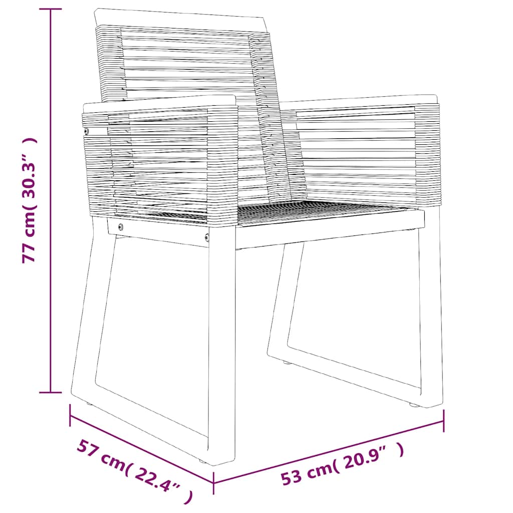 7-delige Tuinset PVC-rattan zwart is nu te koop bij PeponiXL, paradijselijk wonen!