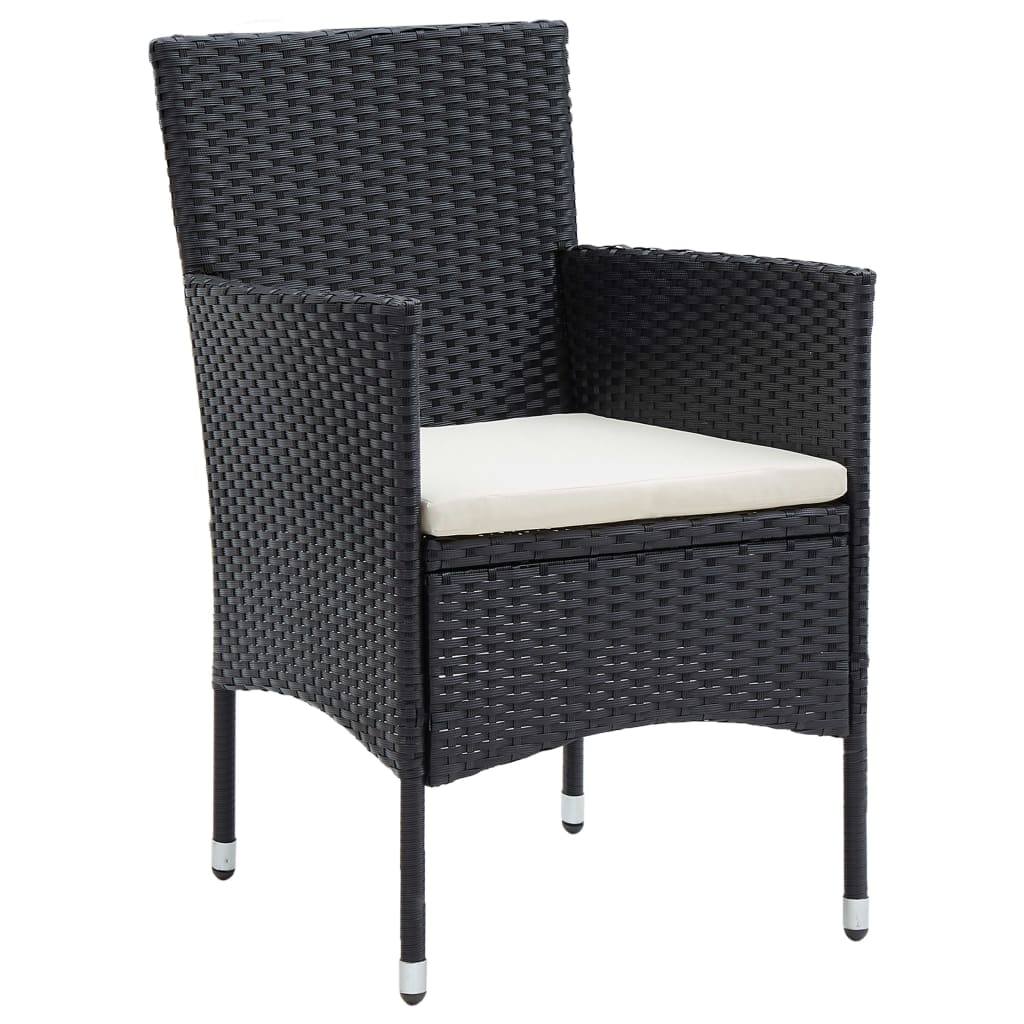 5-delige Tuinset met kussens zwart is nu te koop bij PeponiXL, paradijselijk wonen!