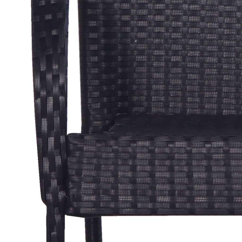 7-delige Tuinset poly rattan zwart is nu te koop bij PeponiXL, paradijselijk wonen!