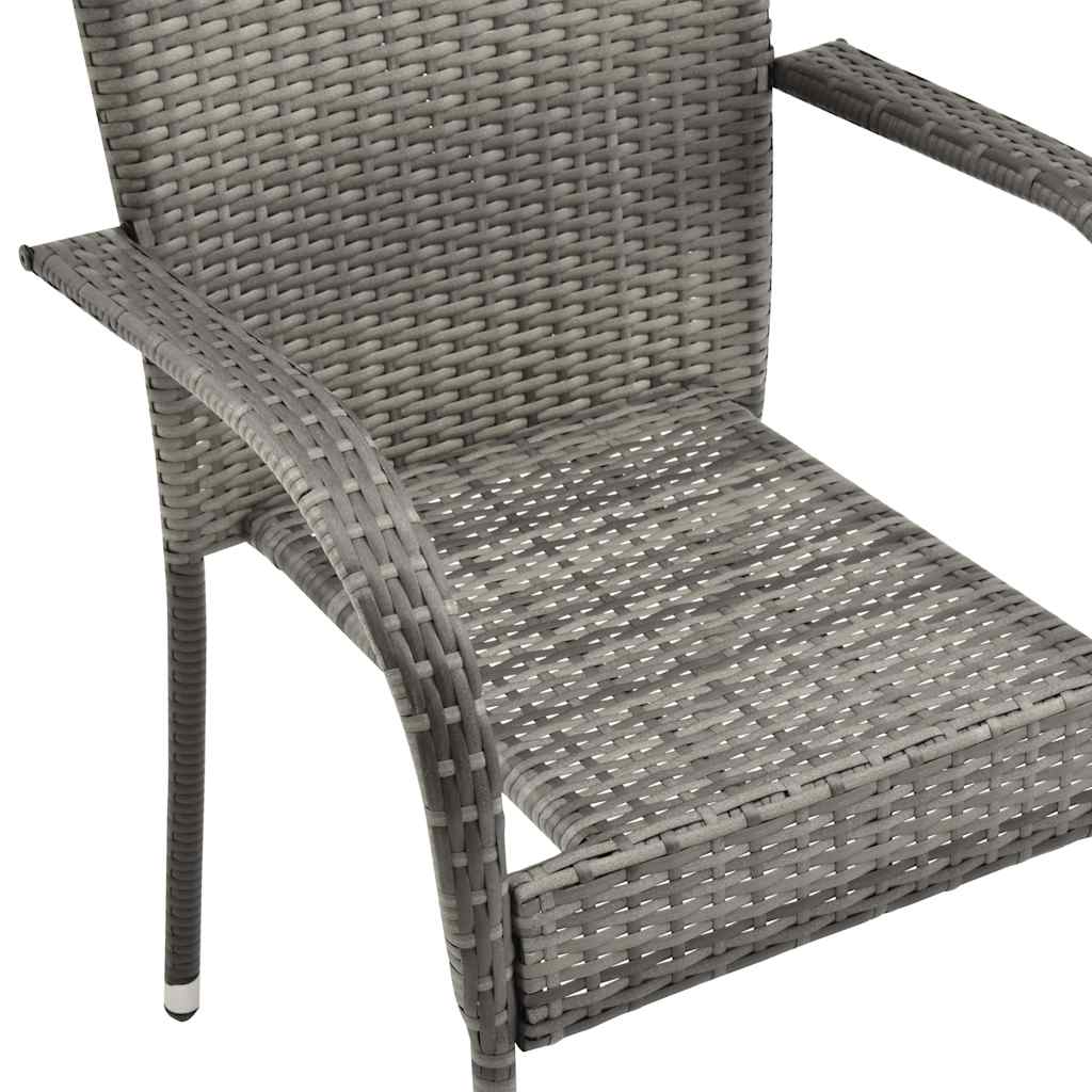 7-delige Tuinset poly rattan grijs is nu te koop bij PeponiXL, paradijselijk wonen!