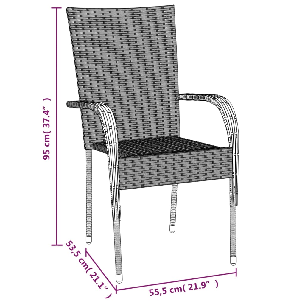 5-delige Tuinset poly rattan bruin is nu te koop bij PeponiXL, paradijselijk wonen!