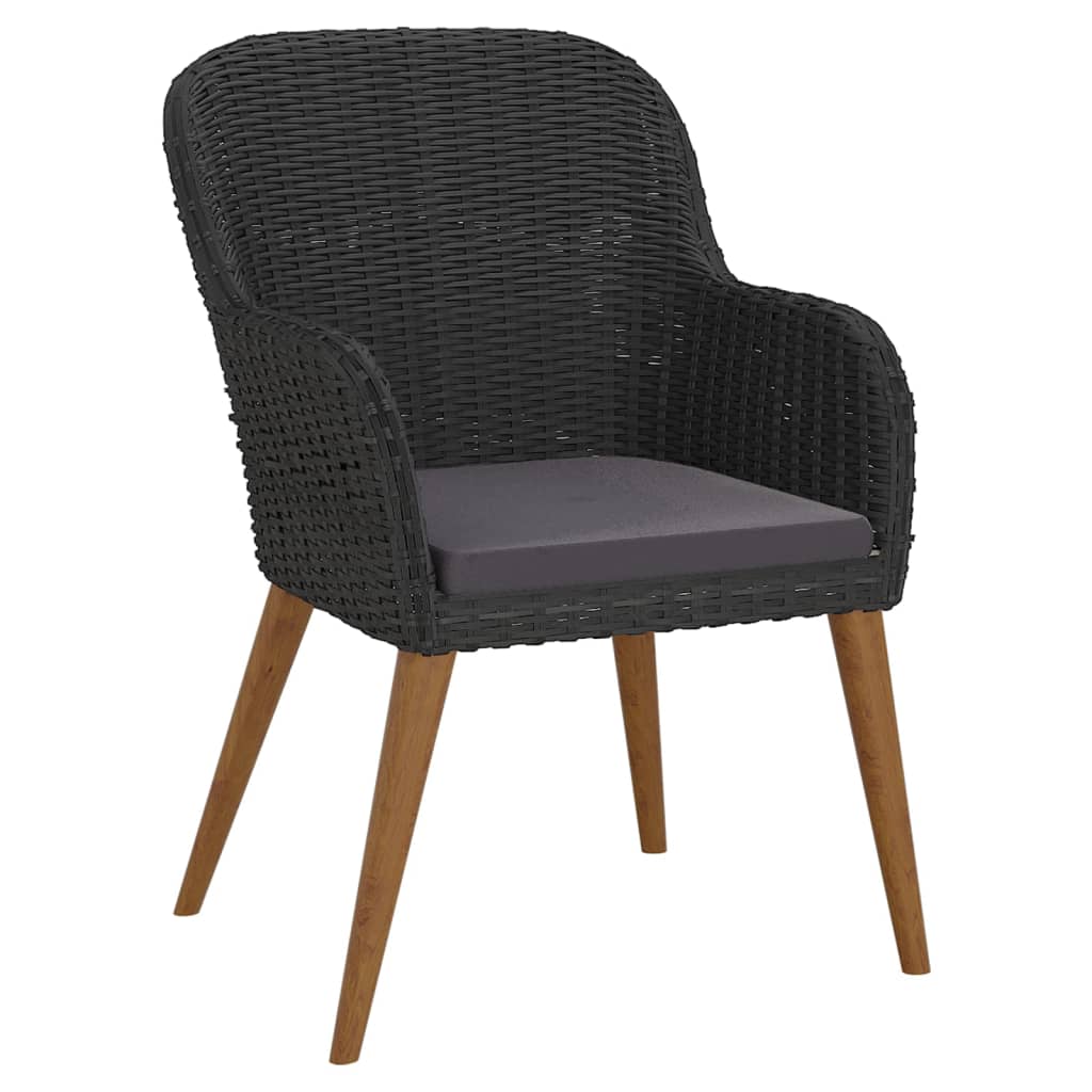 5-delige Tuinset met kussens zwart is nu te koop bij PeponiXL, paradijselijk wonen!