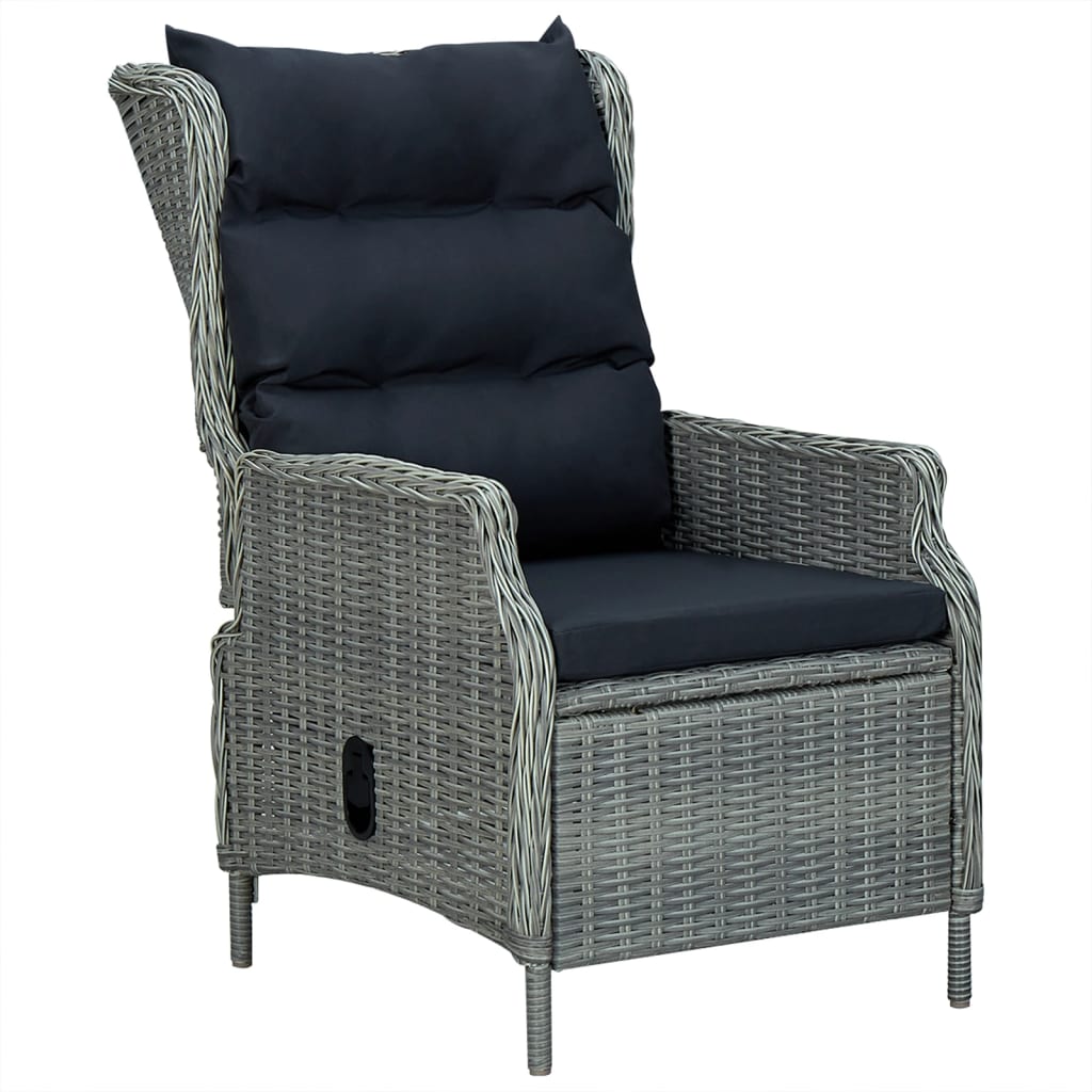 7-delige Tuinset poly rattan lichtgrijs is nu te koop bij PeponiXL, paradijselijk wonen!