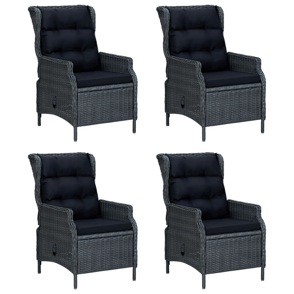 5-delige Tuinset poly rattan donkergrijs is nu te koop bij PeponiXL, paradijselijk wonen!