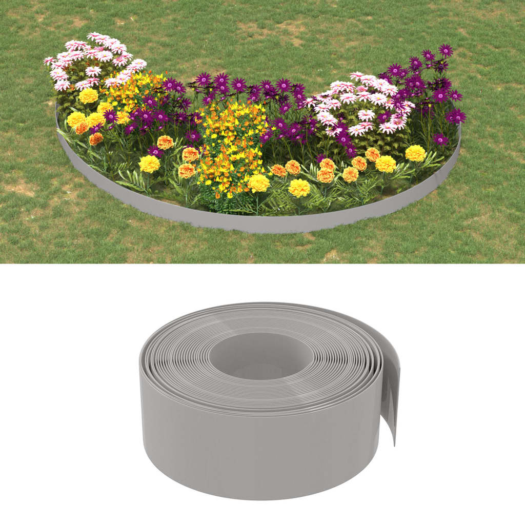 Tuinrand 10 m 20 cm polyetheen grijs is nu te koop bij PeponiXL, paradijselijk wonen!