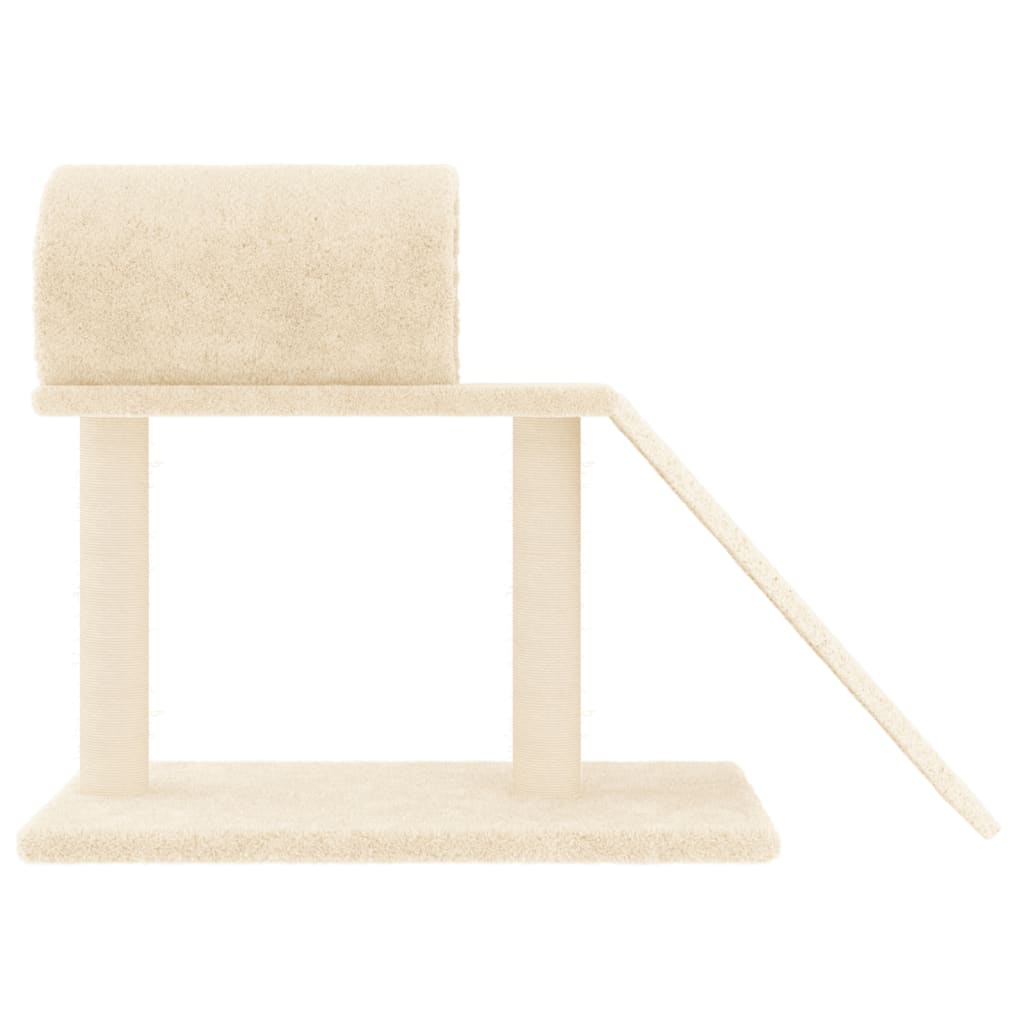 Kattenmeubel met tunnel en ladder 55,5 cm crèmekleurig is nu te koop bij PeponiXL, paradijselijk wonen!