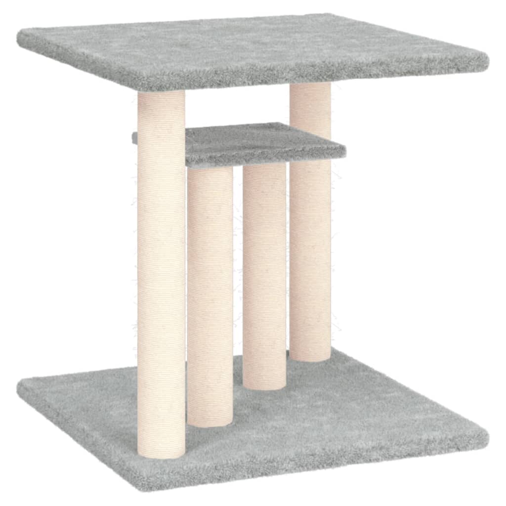 Krabpaal met platforms 50 cm lichtgrijs is nu te koop bij PeponiXL, paradijselijk wonen!