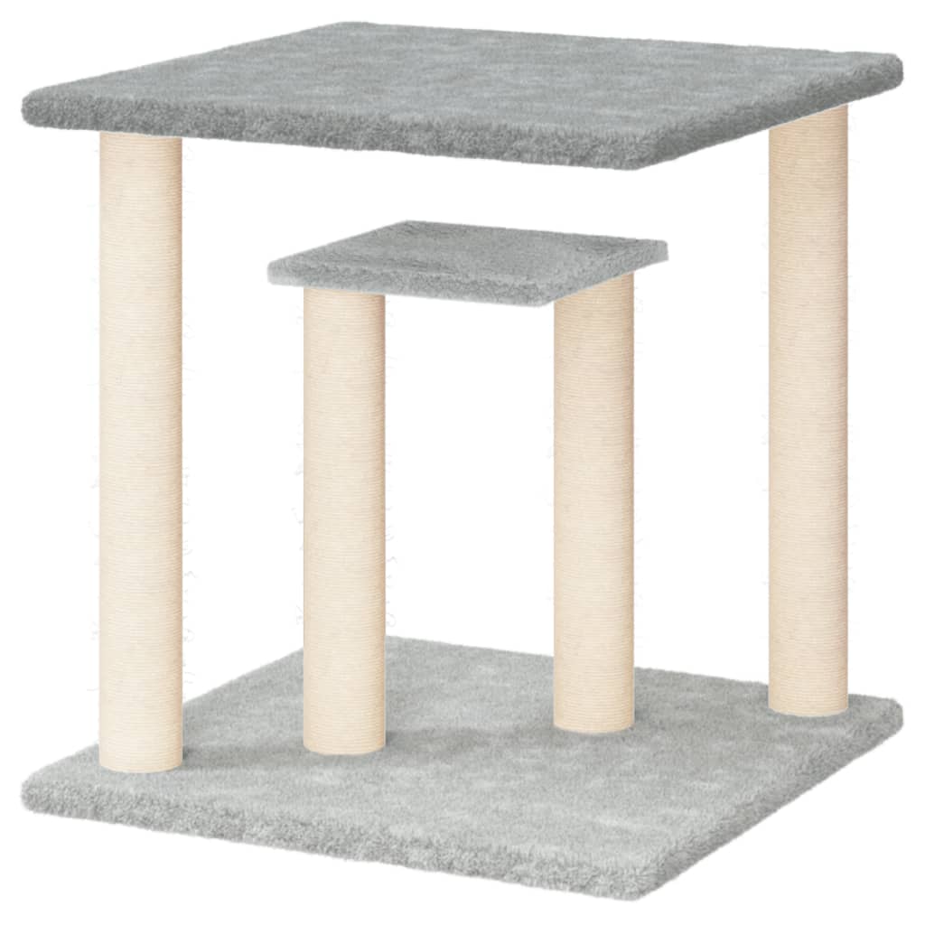Krabpaal met platforms 50 cm lichtgrijs is nu te koop bij PeponiXL, paradijselijk wonen!
