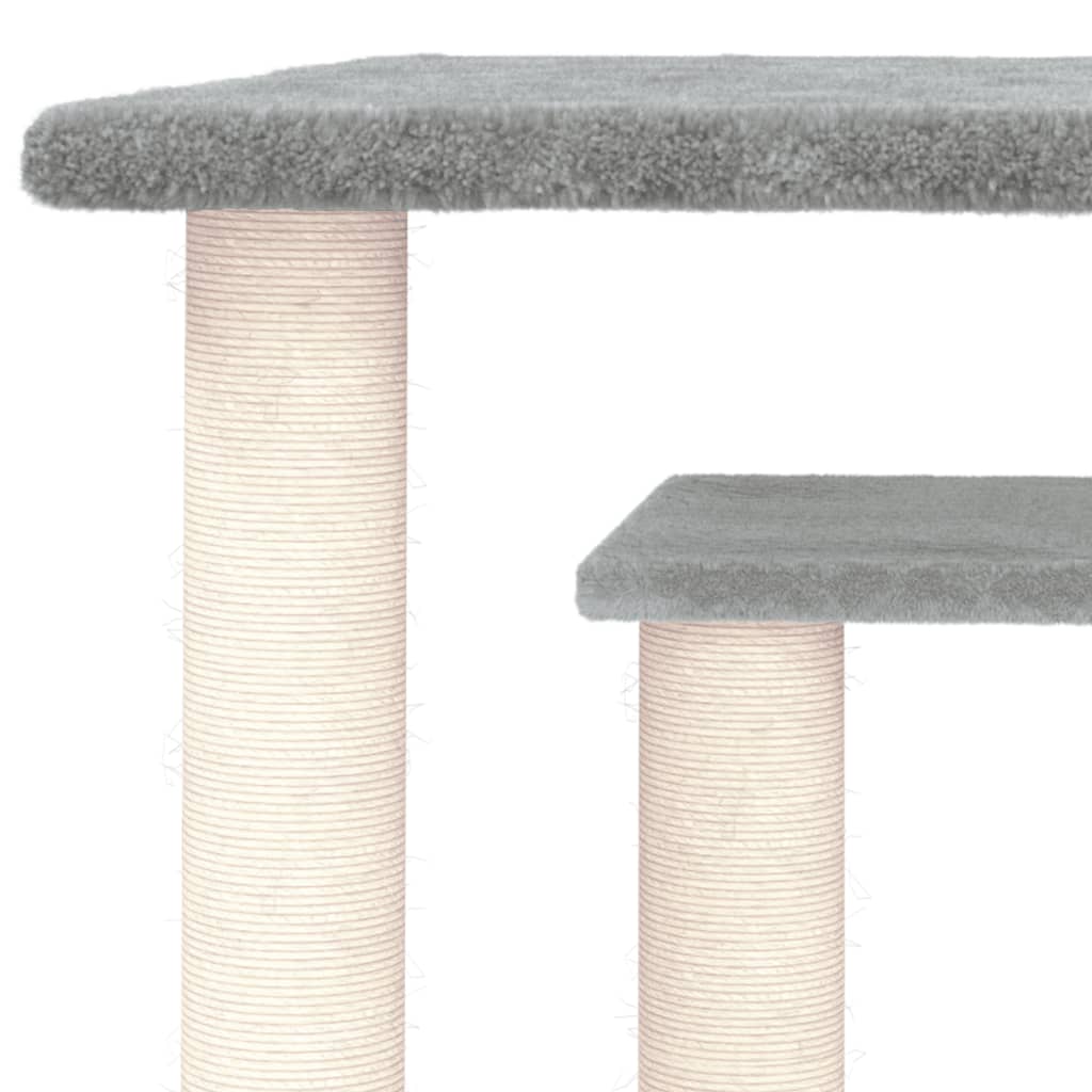 Krabpaal met platforms 50 cm lichtgrijs is nu te koop bij PeponiXL, paradijselijk wonen!