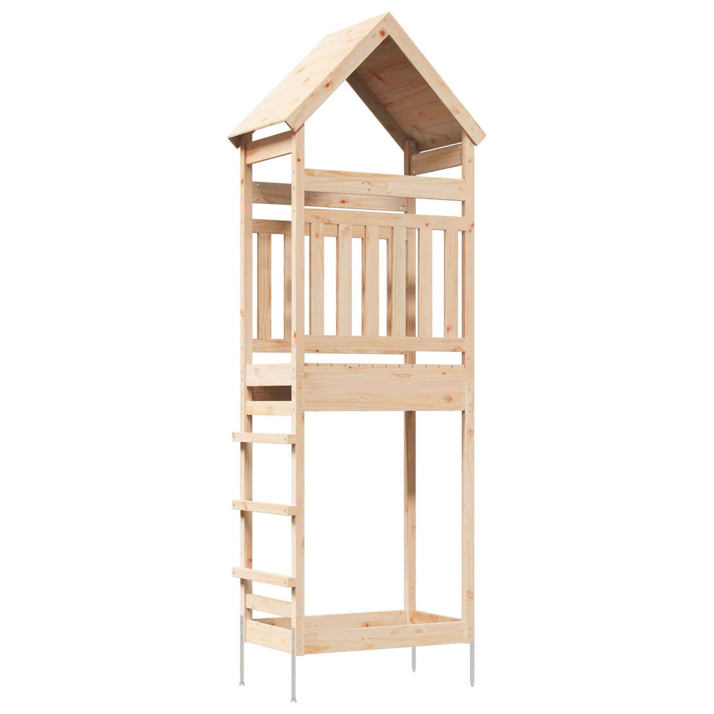 Buiten Speeltoren Naturel 53 x 85 x 264 cm Massief grenenhout is nu te koop bij PeponiXL, paradijselijk wonen!