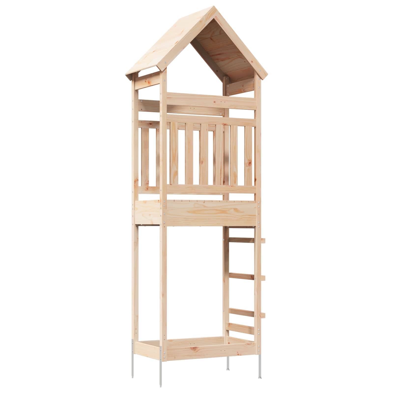 Buiten Speeltoren Naturel 53 x 85 x 264 cm Massief grenenhout is nu te koop bij PeponiXL, paradijselijk wonen!
