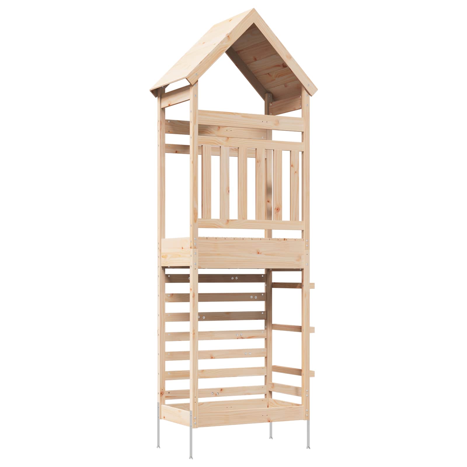 Buiten Speeltoren Naturel 53 x 85 x 264 cm Massief grenenhout is nu te koop bij PeponiXL, paradijselijk wonen!