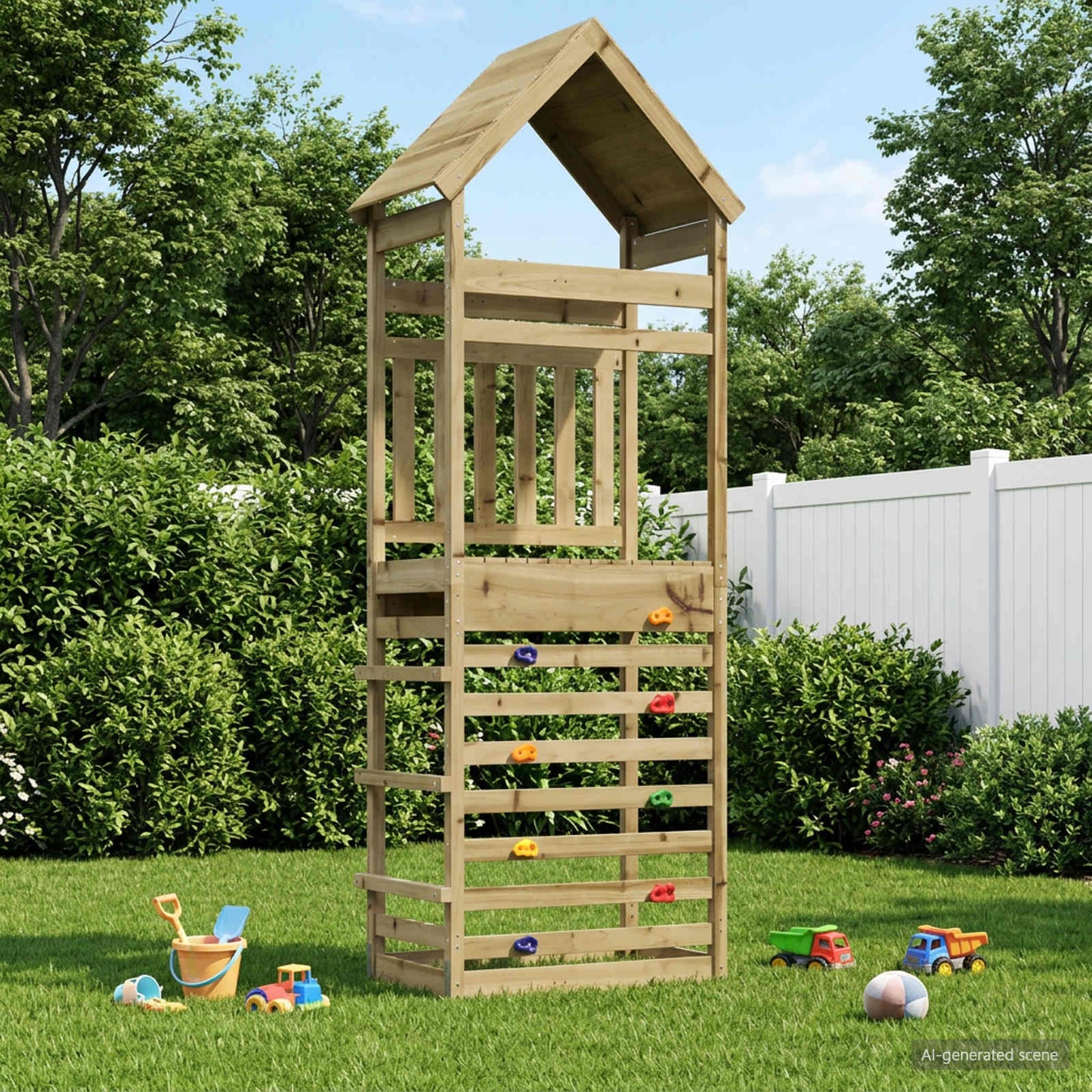 Buiten Speeltoren Naturel Massief Impregneerd Vurenhout is nu te koop bij PeponiXL, paradijselijk wonen!