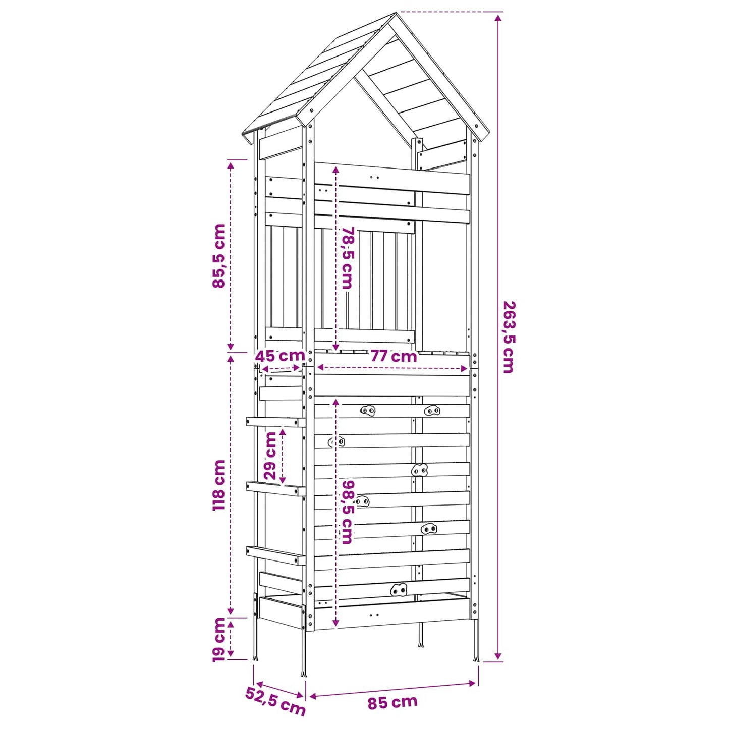 Buiten Speeltoren Naturel Massief Impregneerd Vurenhout is nu te koop bij PeponiXL, paradijselijk wonen!