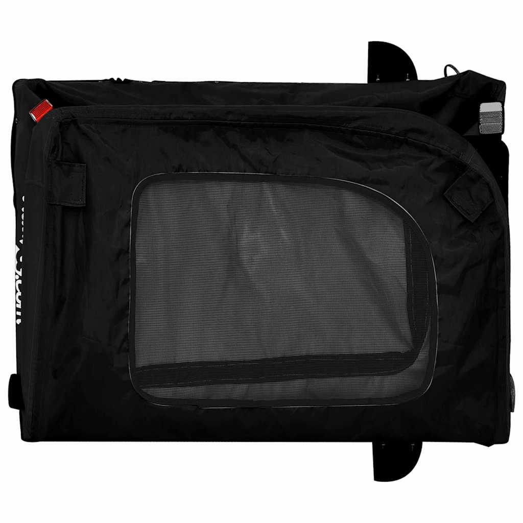 Fietskar voor huisdieren met opslag Zwart 124,5 x 63,5 x 53 cm is nu te koop bij PeponiXL, paradijselijk wonen!