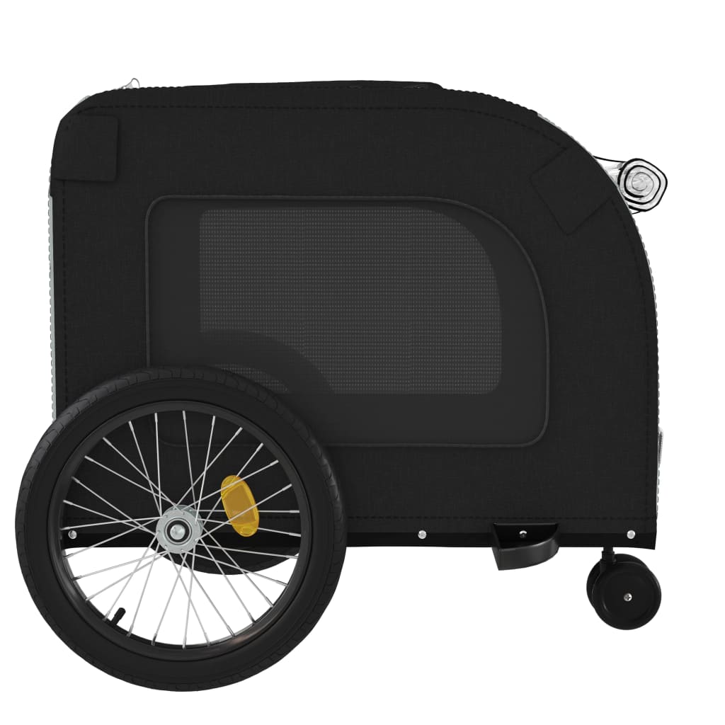 Hondenfietstrailer oxford stof en ijzer zwart en grijs is nu te koop bij PeponiXL, paradijselijk wonen!