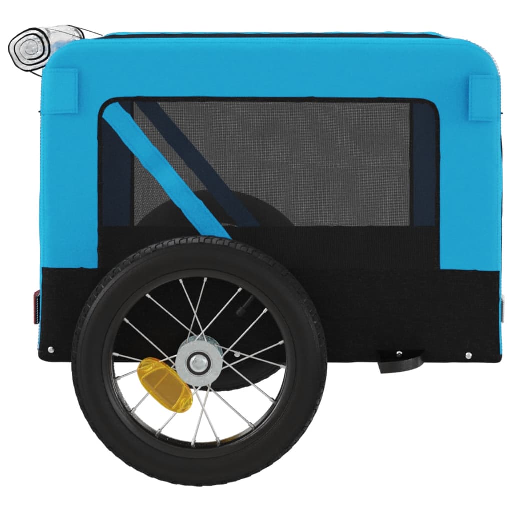 Hondenfietstrailer oxford stof en ijzer blauw en zwart is nu te koop bij PeponiXL, paradijselijk wonen!