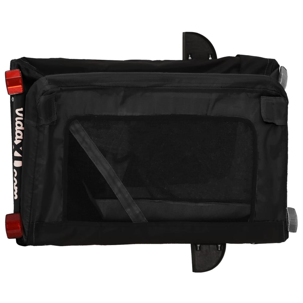 Hondenfietstrailer oxford stof en ijzer zwart is nu te koop bij PeponiXL, paradijselijk wonen!