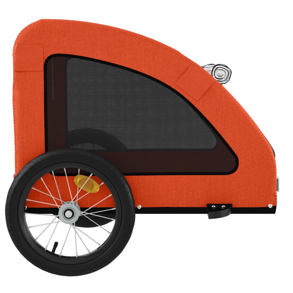 Hondenfietstrailer oxford stof en ijzer oranje is nu te koop bij PeponiXL, paradijselijk wonen!