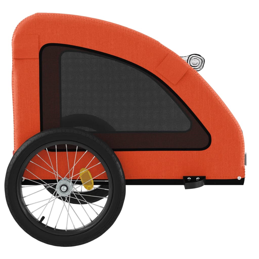 Hondenfietstrailer oxford stof en ijzer oranje is nu te koop bij PeponiXL, paradijselijk wonen!