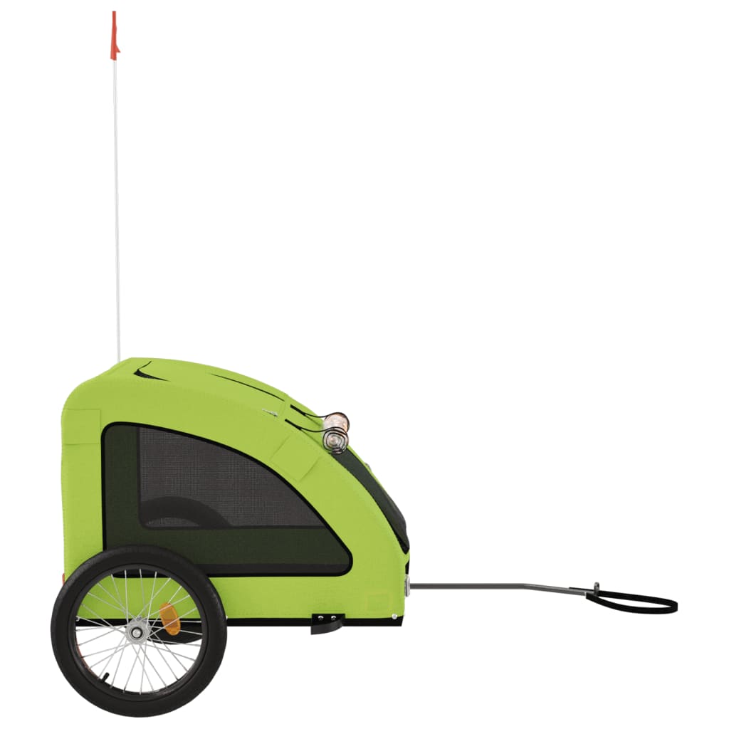 Hondenfietstrailer oxford stof en ijzer groen is nu te koop bij PeponiXL, paradijselijk wonen!