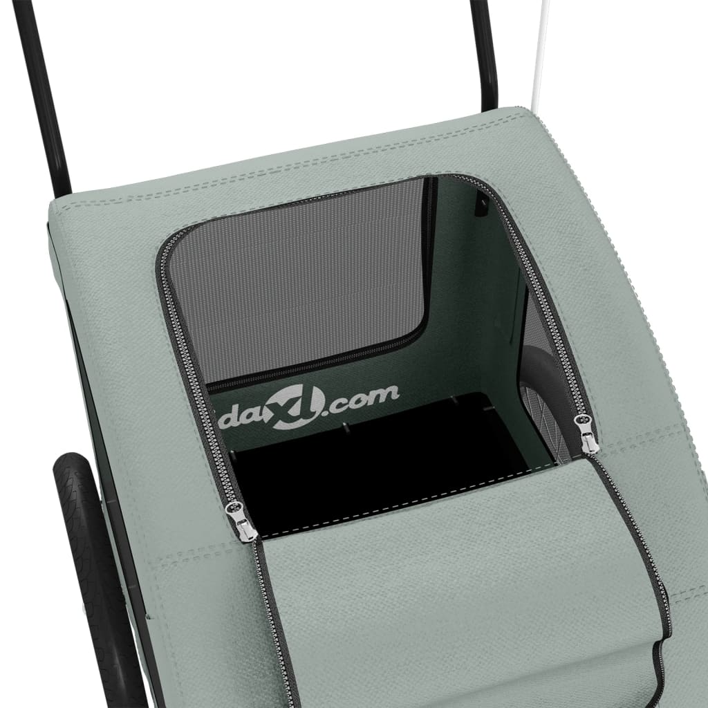 Hondenfietstrailer oxford stof en ijzer grijs is nu te koop bij PeponiXL, paradijselijk wonen!