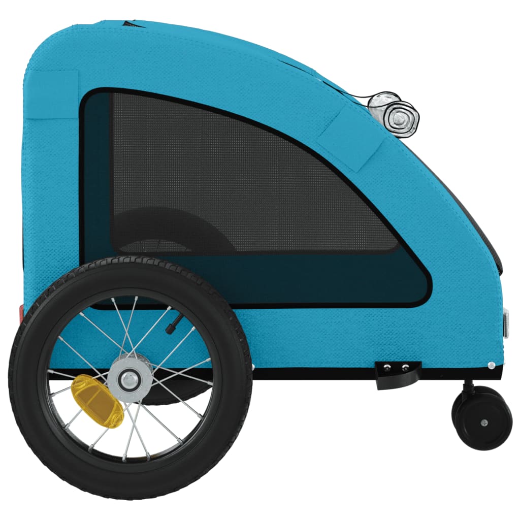 Hondenfietstrailer oxford stof en ijzer blauw is nu te koop bij PeponiXL, paradijselijk wonen!