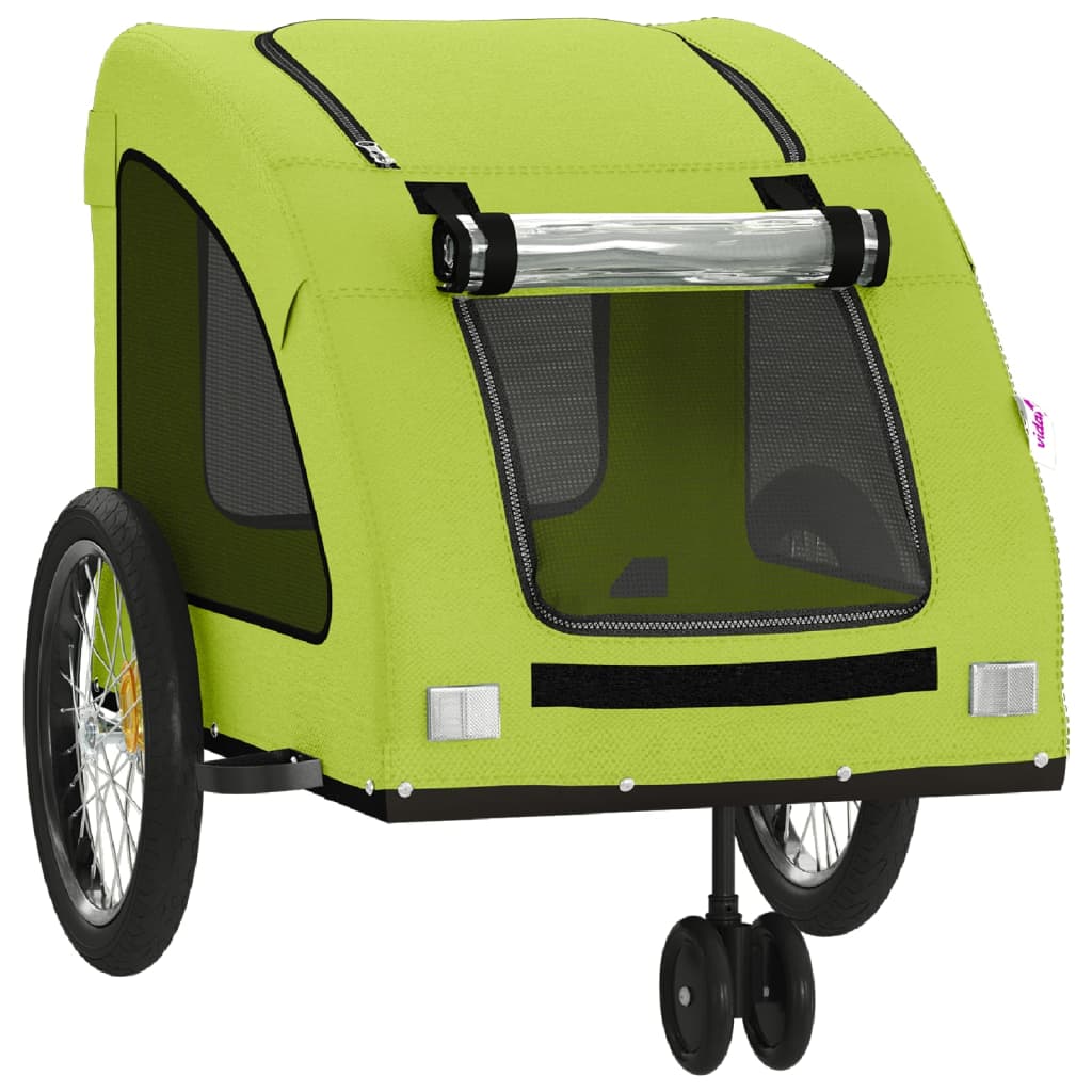 Hondenfietstrailer oxford stof en ijzer groen is nu te koop bij PeponiXL, paradijselijk wonen!