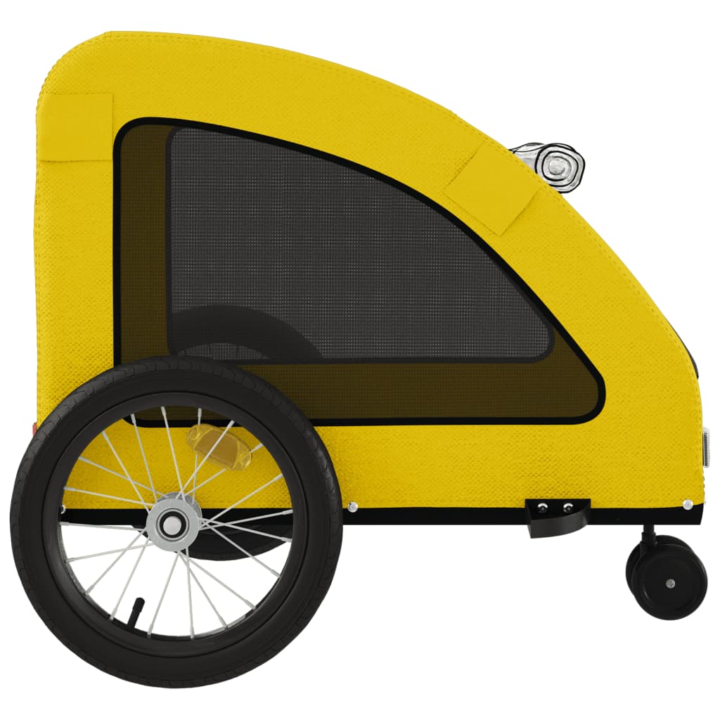 Hondenfietstrailer oxford stof en ijzer geel is nu te koop bij PeponiXL, paradijselijk wonen!