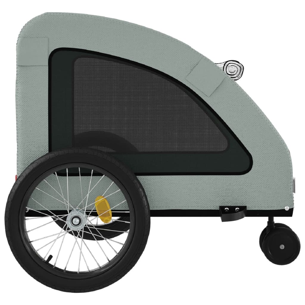 Hondenfietstrailer oxford stof en ijzer grijs is nu te koop bij PeponiXL, paradijselijk wonen!