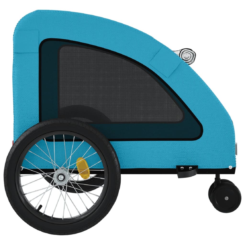 Hondenfietstrailer oxford stof en ijzer blauw is nu te koop bij PeponiXL, paradijselijk wonen!