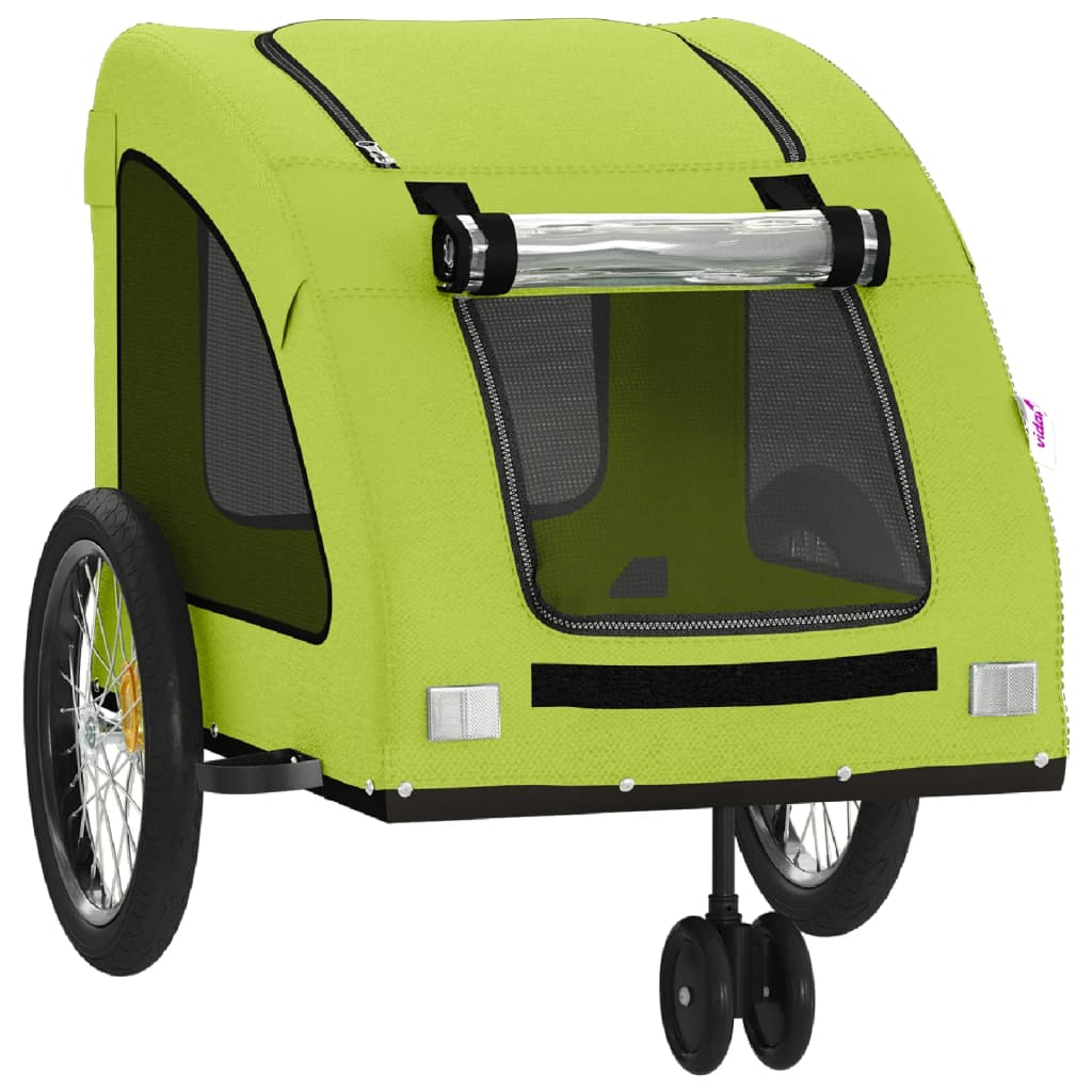 Hondenfietstrailer oxford stof en ijzer groen is nu te koop bij PeponiXL, paradijselijk wonen!
